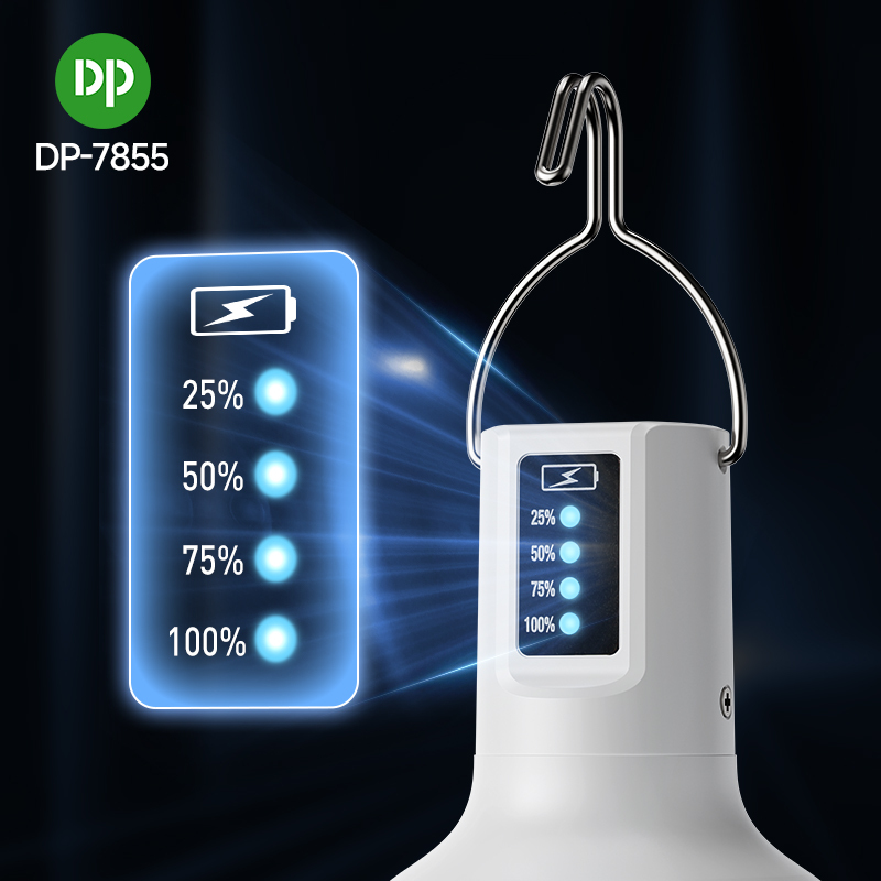 LED Rechargeable Bulb Camping Light with Lithium Battery - DP