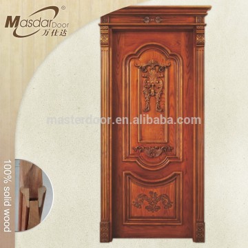 Modern hand carved solid wood bedroom door pictures