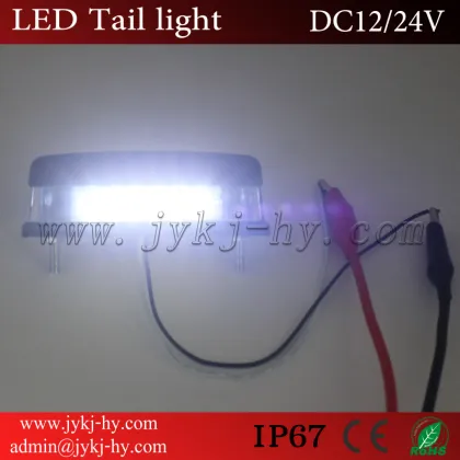 2017 Motorcycle LED license plate lighting 1w battery powered license plate light