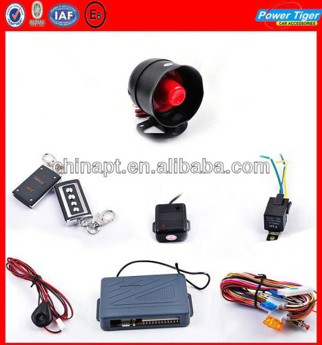 Auto Alarm Security System 1-Way Car Alarm Protection System With 2 Remote Control Car Alarm System