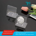 Visor elegante de moedas em acrílico transparente com design personalizado