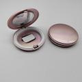 10g Plastic Round Press Compact Case with Mirror