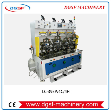 Toe Forming Machine with 4 Hot & 4 Cold Stations (PLC) LC-395P/4C/4H