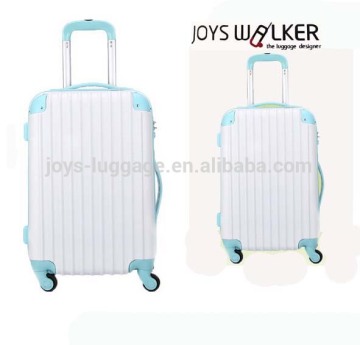 pure color four wheels luggage set for girls