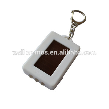 white mini cheapest promotional solar keychain