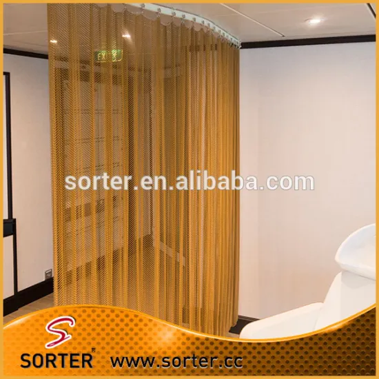 New design metal wire mesh drapery restaurant decoration
