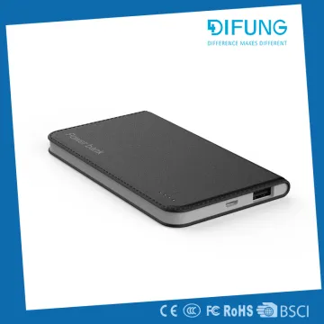 2017 portable mobile utral slim 4000 mah power bank with BSCI factory