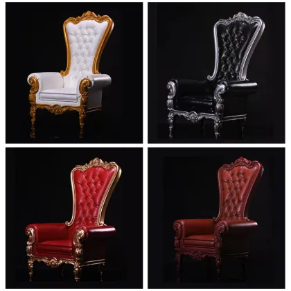 Royal Gold Throne Chairs for Weddings