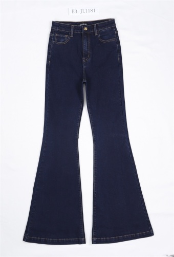 Jeans con acampanado pantalones negros moda