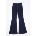 Jeans con acampanado pantalones negros moda