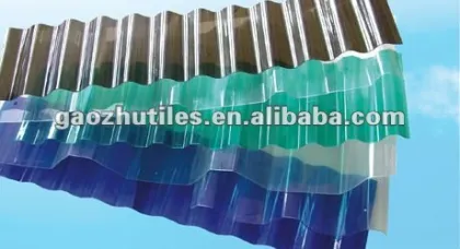 UV protected 100% bayer makrolon PC corrugated sheet