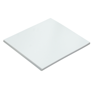 Square Dining: Fast Food Restaurant with White Tables