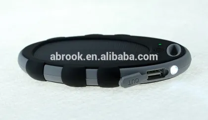 IPX6 waterproof 5000mah portable solar energy power bank