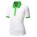 Zomer poloshirt vrouwen borduurwerk aanpassing