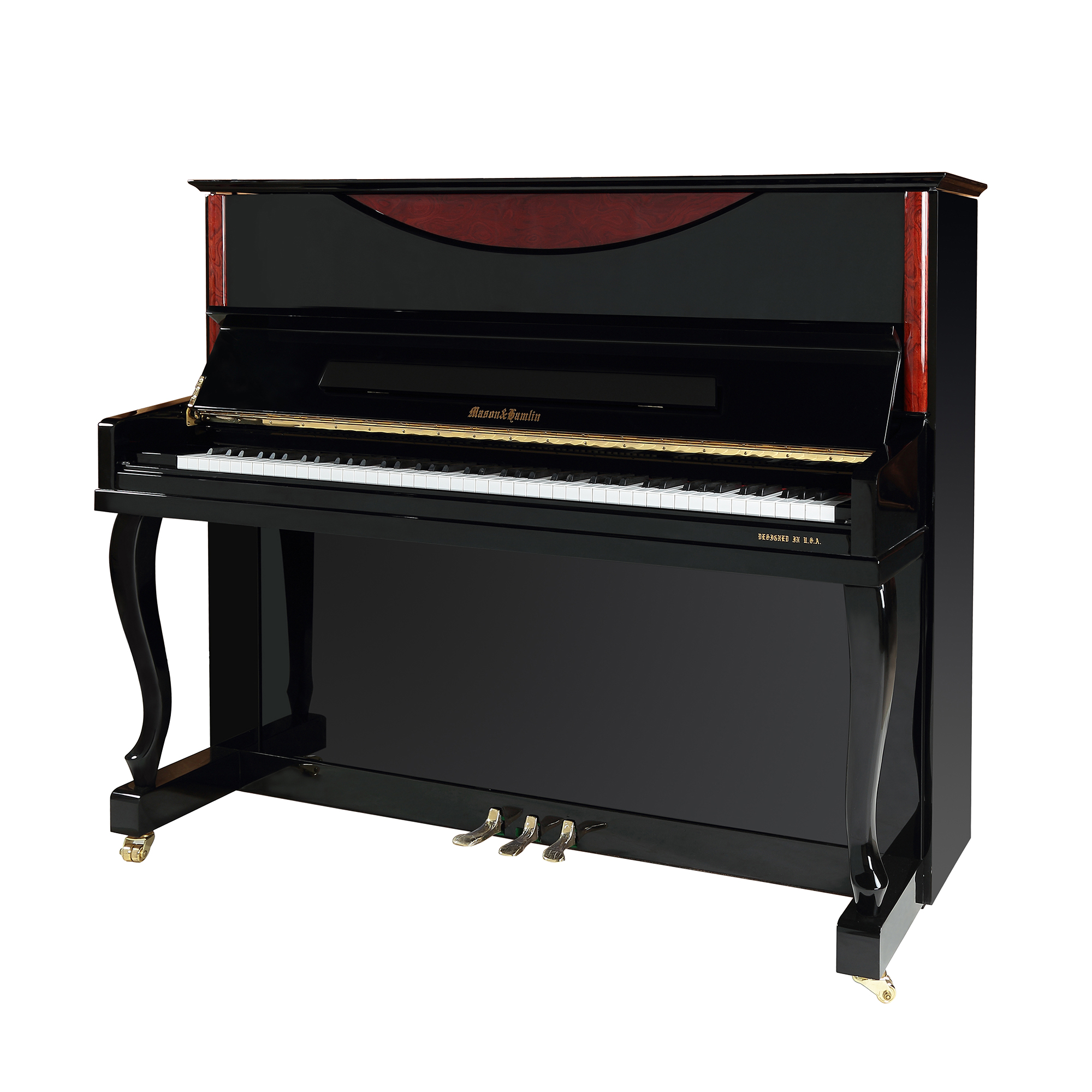 Henry Hamlin M123C Piano Piano Black Polished Home 123cm