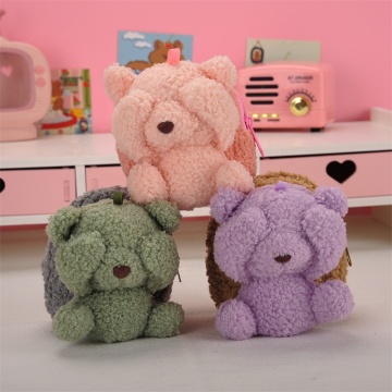 Small Mini Plush Bear Keychain for Students