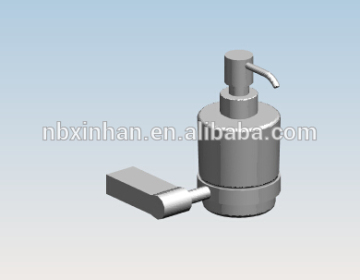 Bathroom accessories wall fitting chrome plating solid brass liquid soap dispenser