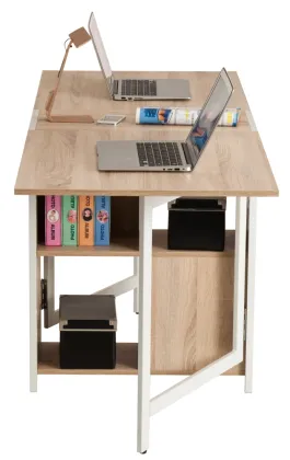 Folding desk folding cabinet extended desk