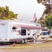 Assiemi del set completo di sole da tenda per camper motorizzati motorizzati