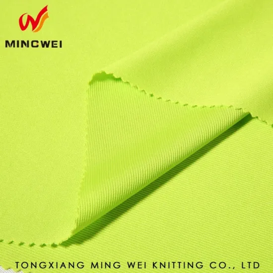 Custom logo 100 Polyester warp knit fabric for jersey football