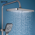 Gun Grey with digital display thermostatic shower set