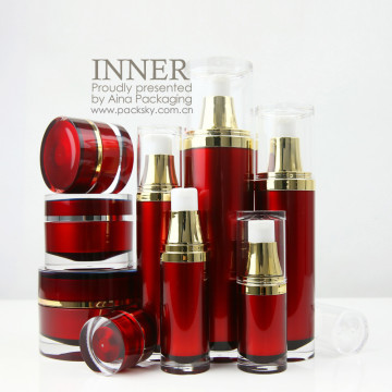 15ml wholesale manufacturer acrylic cleanser pump face serum bottle