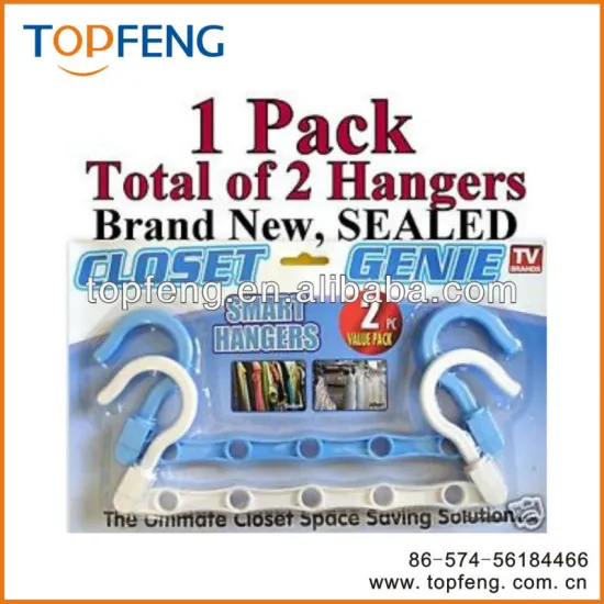 closet genie smart hangers/closet safe hanger/closet hangers/smart clothes hanger