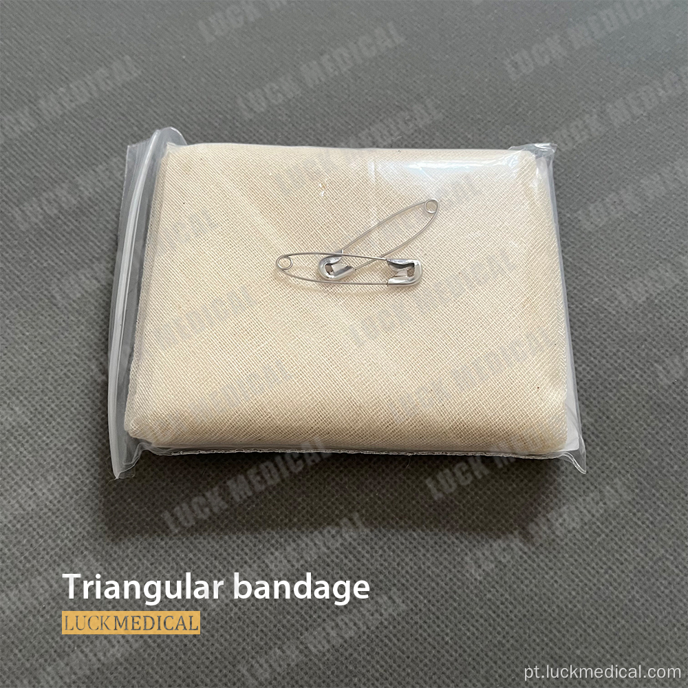Bandagem triangular estéril descartável