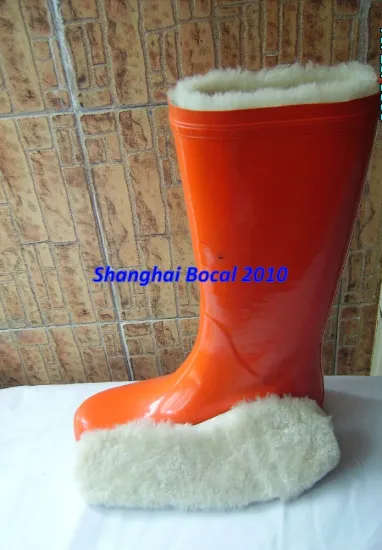 removeable rain boots sheepskin insole