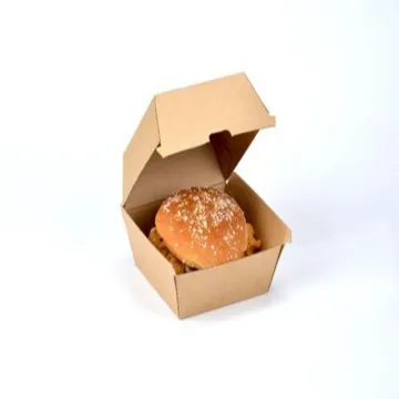 Kraft paper packaging custom cardboard food burger box
