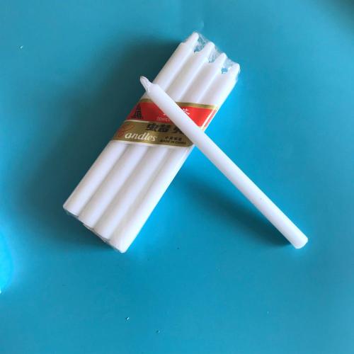 Cheap Dripless Paraffin Wax Taper White Candles