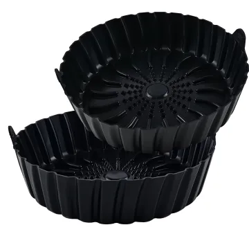 Foldable Rectangle Silicone Air Fryer Basket and Liner for Safe Cooking in an Air Fryer