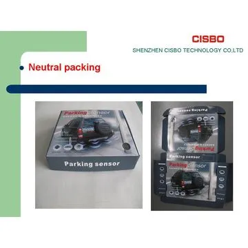 IP68 waterproof degree car flat panel LCD parking sensor with dang-dang alarming system