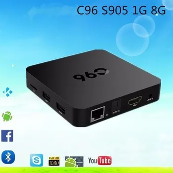2016 Best Selling Android Media Player C96 S905 1g 8g Smart Kodi 16.0 TV Box