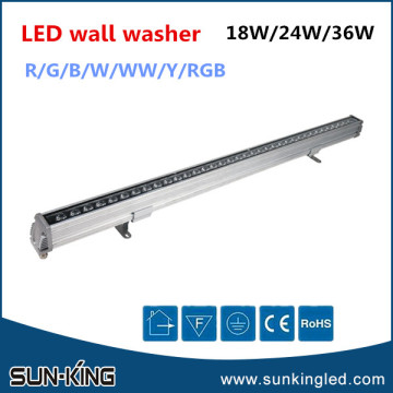 High power top grade 1000mm ip65 outdoor lighting led linear wall wash light 18W 24W 36W