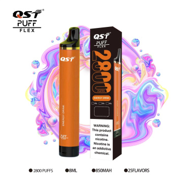 Europe warehouse QST Puff Bar Flex 2800 Puffs Disposable