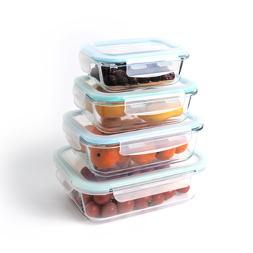 JM LFGB Airtight Glass Food Storage Containers with Lids