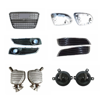 Gorgeous Bodykit Upgrade Kits for Audi A8 D4 2011-2014: Front Bumper, Grille, Headlights, and Rear Spoiler