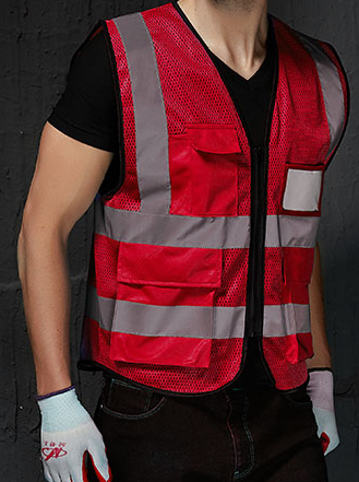 Reflective film for occupational safety clothing