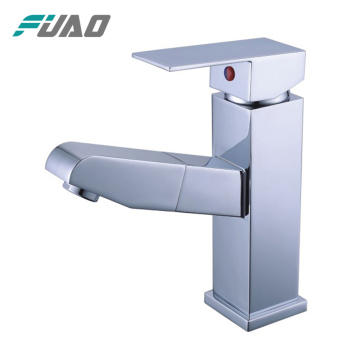 FUAO brass single handle cUPC square basin taps
