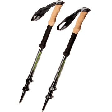 Ultralight 3-Section Carbon Nordic Walking Sticks for Men and Women - Trekking Poles for Hiking and Skiing