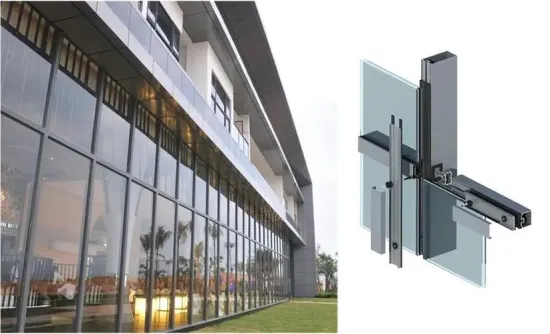 Exposed-frame Curtain Wall Aluminum Profiles