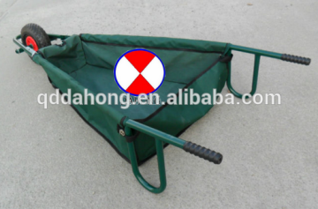 garden canvas wheel barrow, garden tool cart,50kg loading canvas garden tool cart