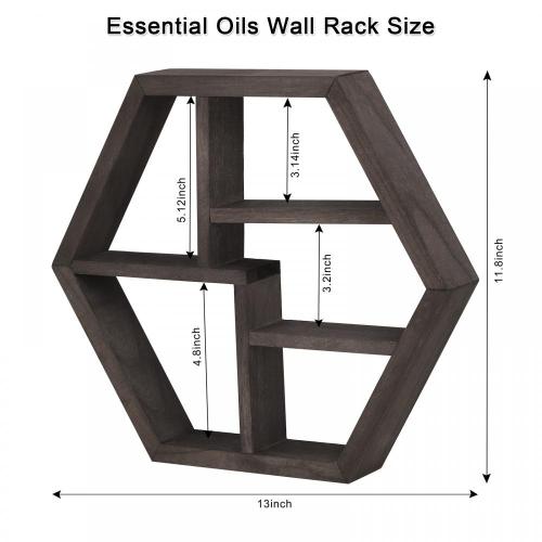 Étagères de stockage à l&#39;huile essentielle cosmétique murale