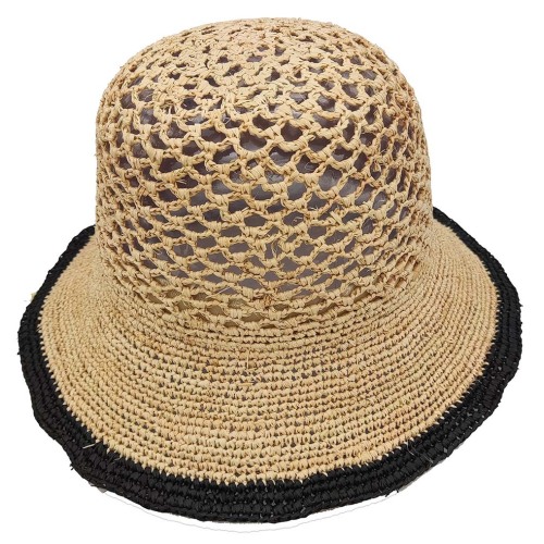 Mesdames Laffia chapeau crochet