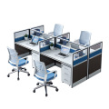 Офисное рабочее место на 4–6 человек с экраном