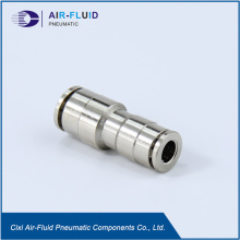 Air-Fluid Brass Nickel-Plated Reducing Straight Connector