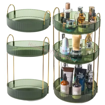 360 Degree Rotating Makeup and Perfume Organizer: Factory Price Countertop Vanity Shelf