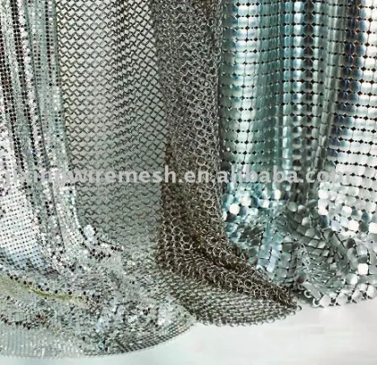 Metallic decoractive cloth