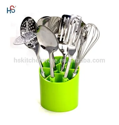 11pcs stainless steel kitchenware set/utensils, modular kitchen .ningbo design kitchen tool